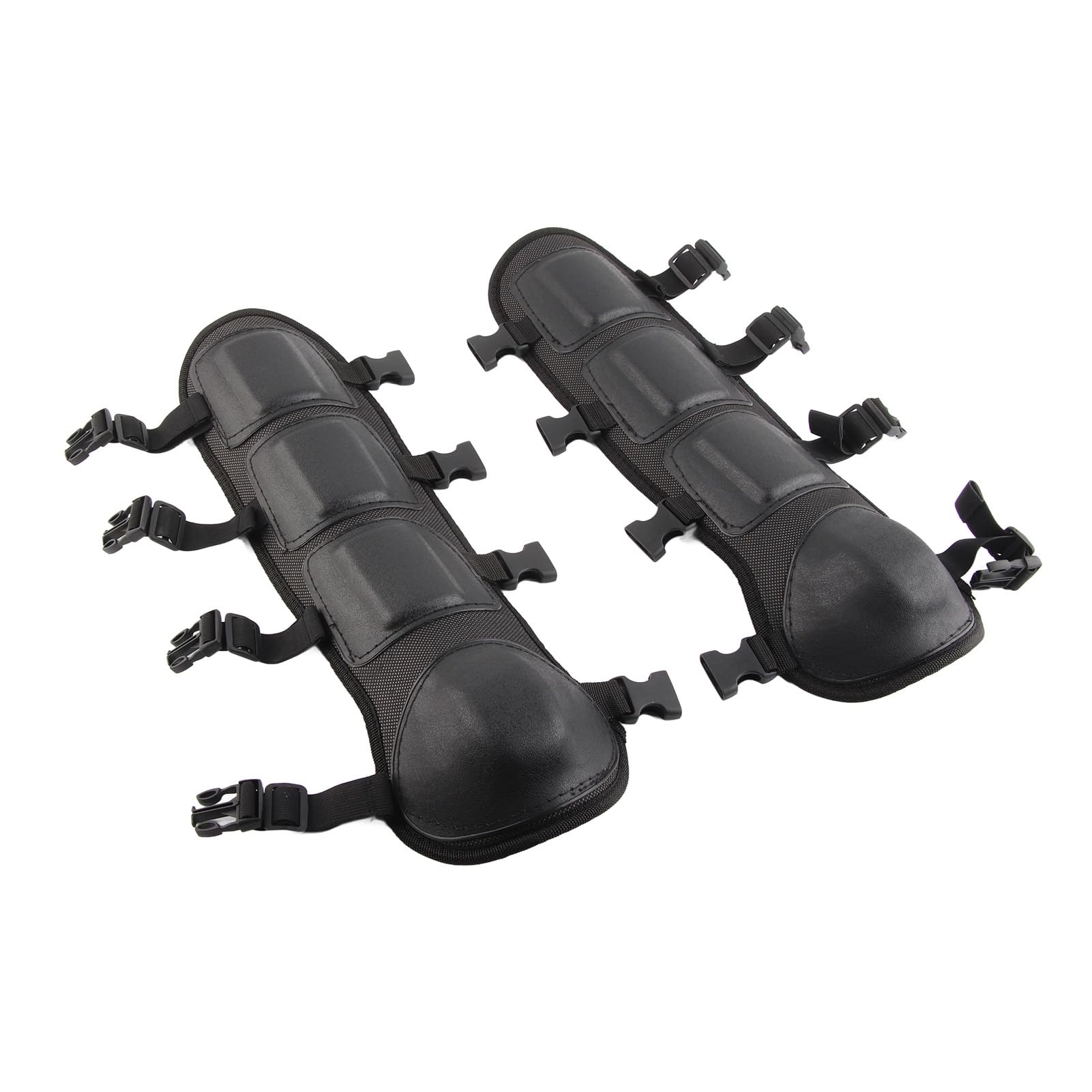 Rodilleras de motocicleta con ventilación para motosierra, ajuste óptimo, para trabajos de corte de cepillo, 2 rodilleras de jardín