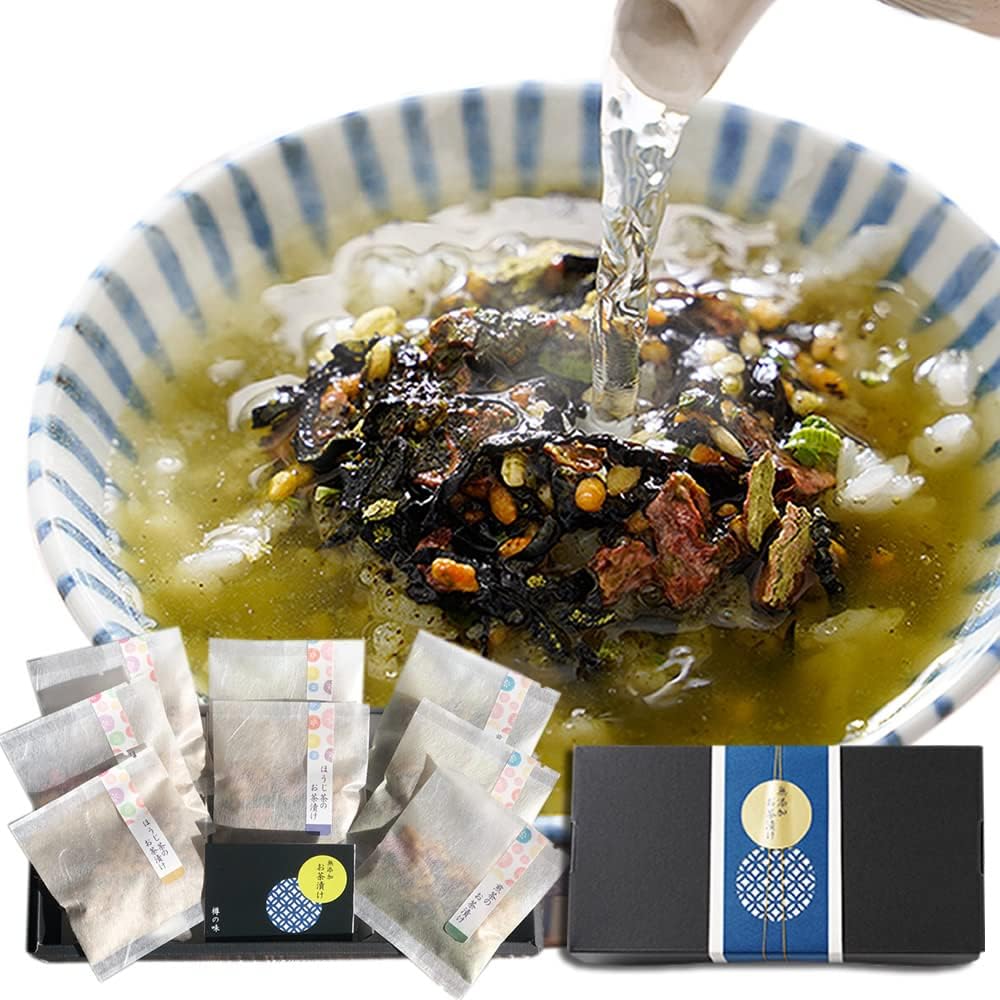 Amazon 樽の味 お茶漬け ギフト セット 紀州南高梅 梅干しと 奥深い麹の出汁が香る逸品 無添加 お茶漬けの素 紀州南高梅お茶漬け ほうじ茶 煎茶 8食 樽の味 お茶漬け 通販
