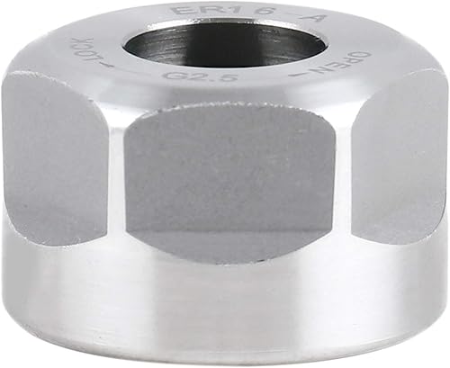 Miniatura 2 de Accusize Industrial Tools Tuerca hexagonal ER16-A, equilibrada a 18,000 RPM en G2.5, ER16-ANUT