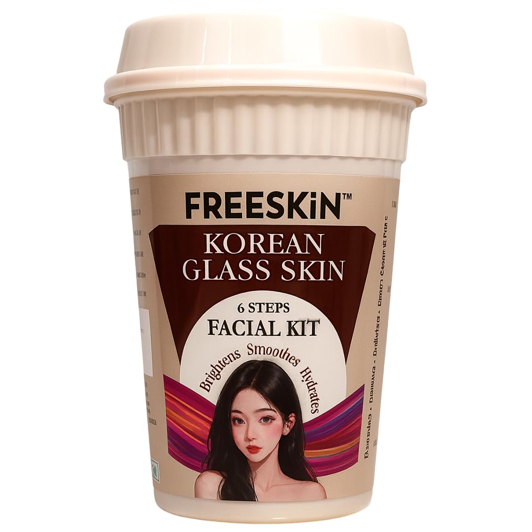 Freeskin Korean Glass Skin Facial Kit 6 Steps | Advanced Brightening, Smoothing & Hydrating Facial for Luminous Glass-Like Glow | Paraben Free | Sulphate Free | Mineral Oil Free | Silicone Free-image-37