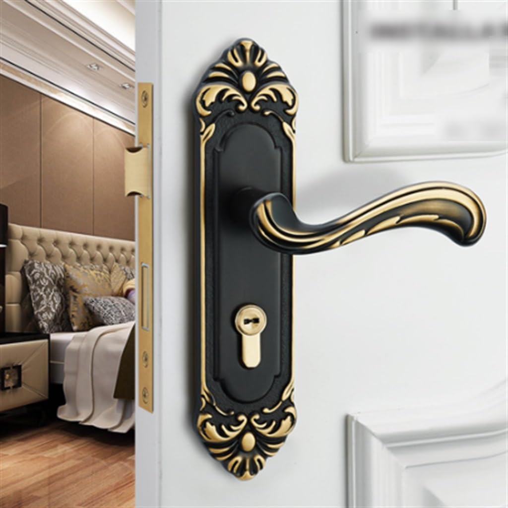 Bedroom Silent Door Lock Interior Copper Room Door Lock Gold Copper
