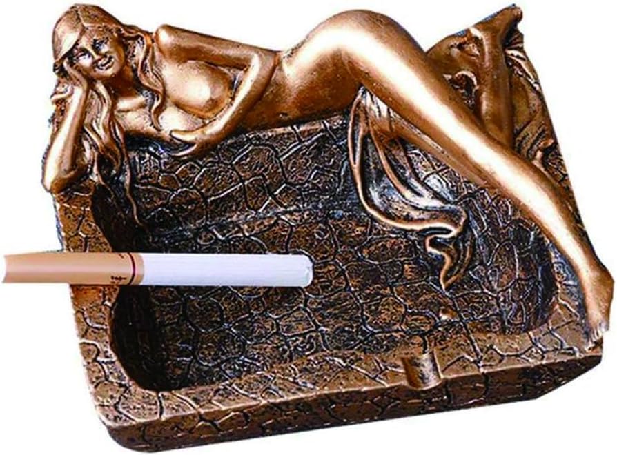 Sexy Long Legs Naked Girl Ashtray,1pcs Big Boobs Cigar Ash Tray Smoke Butt Holder,Coffee Bar Decoration Gift For Father Boyfriend Smokers