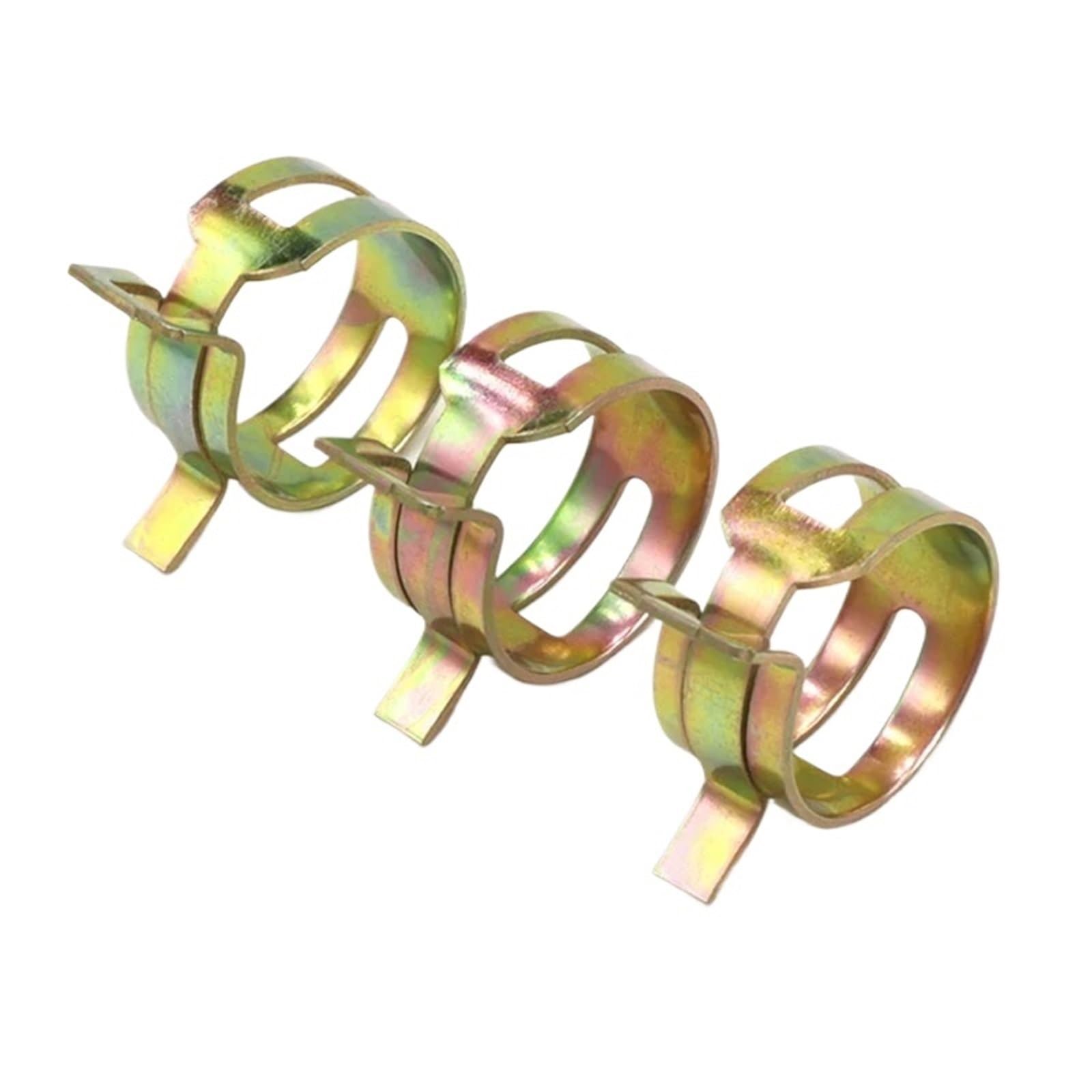 Colliers de serrage à ressort galvanisés en acier 65MN, diamètre intérieur 5 à 25 mm, 10 à 50 pièces/lot, boucle élastique for tuyau d'eau(ID 14mm x 20pcs)