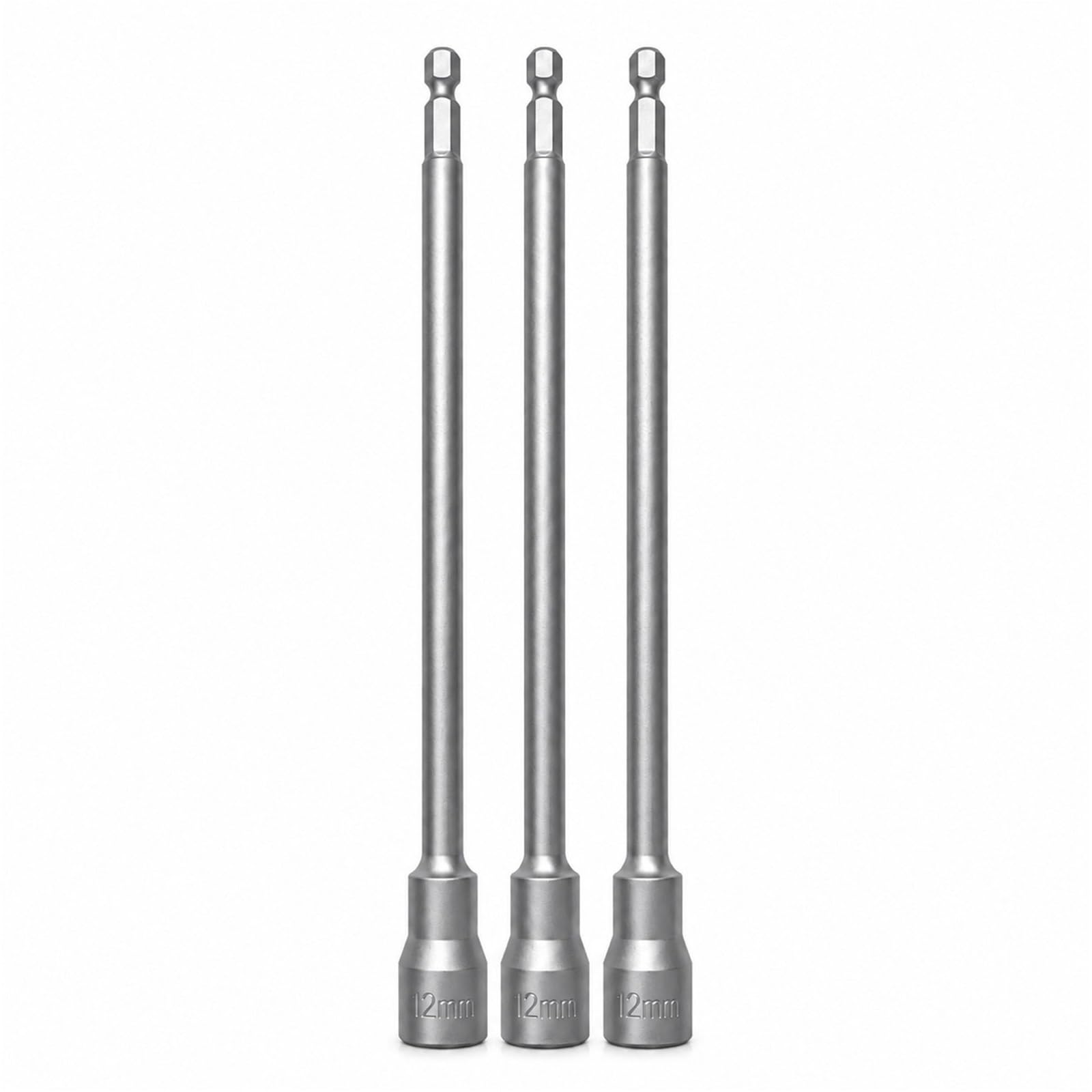 250mm H12 adapter gniazda magnetycznego 1/4 "uchwyt sześciokątny mocny magnetyzm uchwyt na bity do wiertarki Zestaw przedłużek(250MM H12 (3pcs))