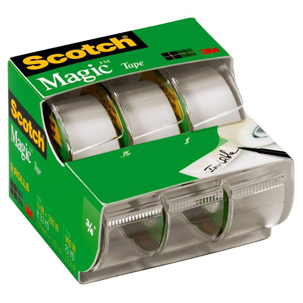 Scotch 3105 - Cinta mágica de 3/4" x 300", paquete de 3