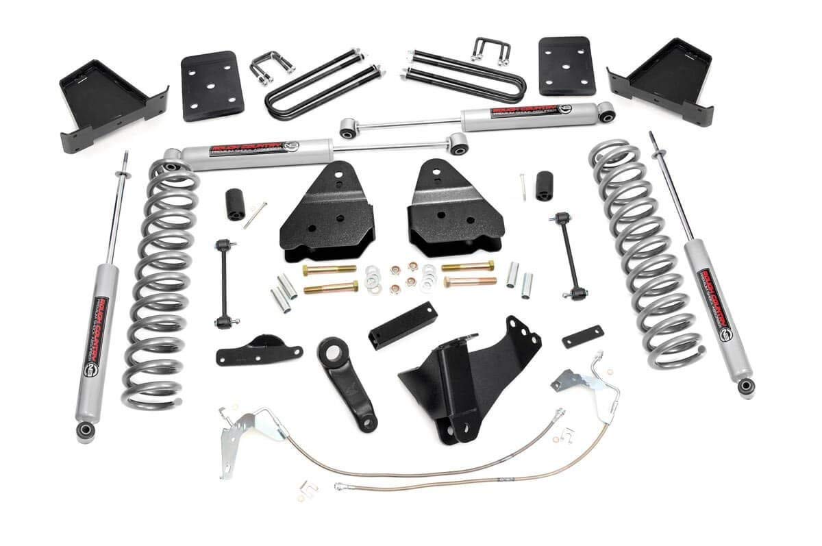 Photo 1 of [Heavily Used and Missing Parts] Rough Country 4.5" Lift Kit for 08-10 Ford F-250/F-350 Super Duty 4WD - 478.20
