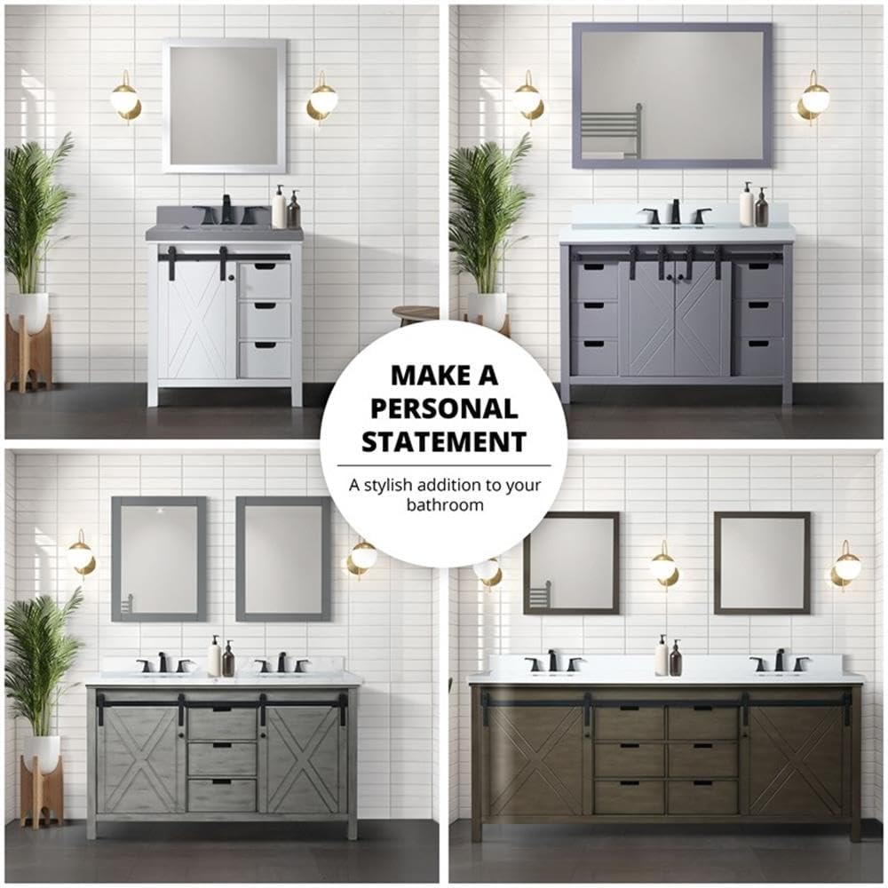 Marsyas 84 in W x 22 in D Rustic Brown Double Bath Vanity