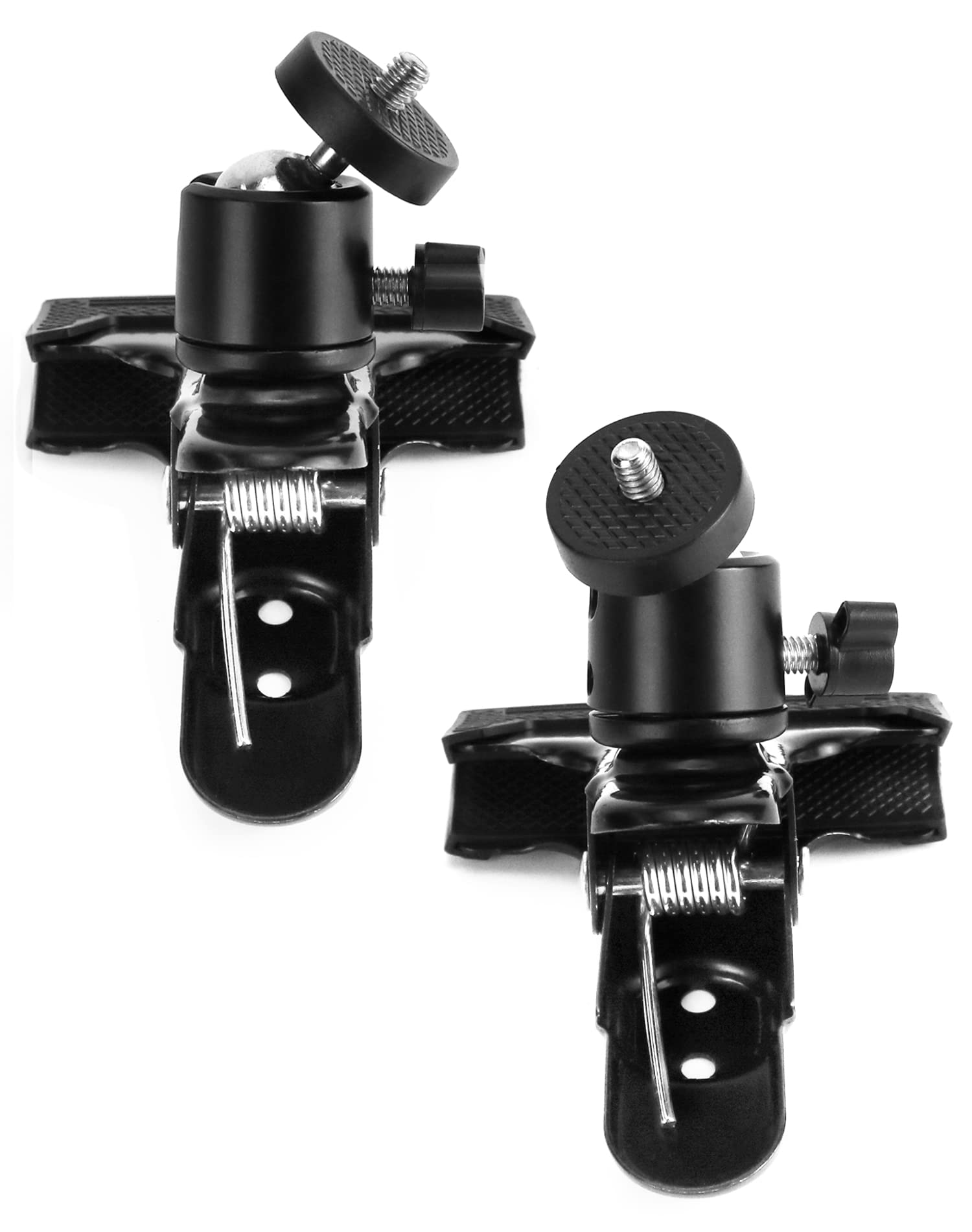 2 Pinces Caméra Réglables 360° - Support Métal Avec Clip Et Filetage 1/4, Pour Accessoires Photo !