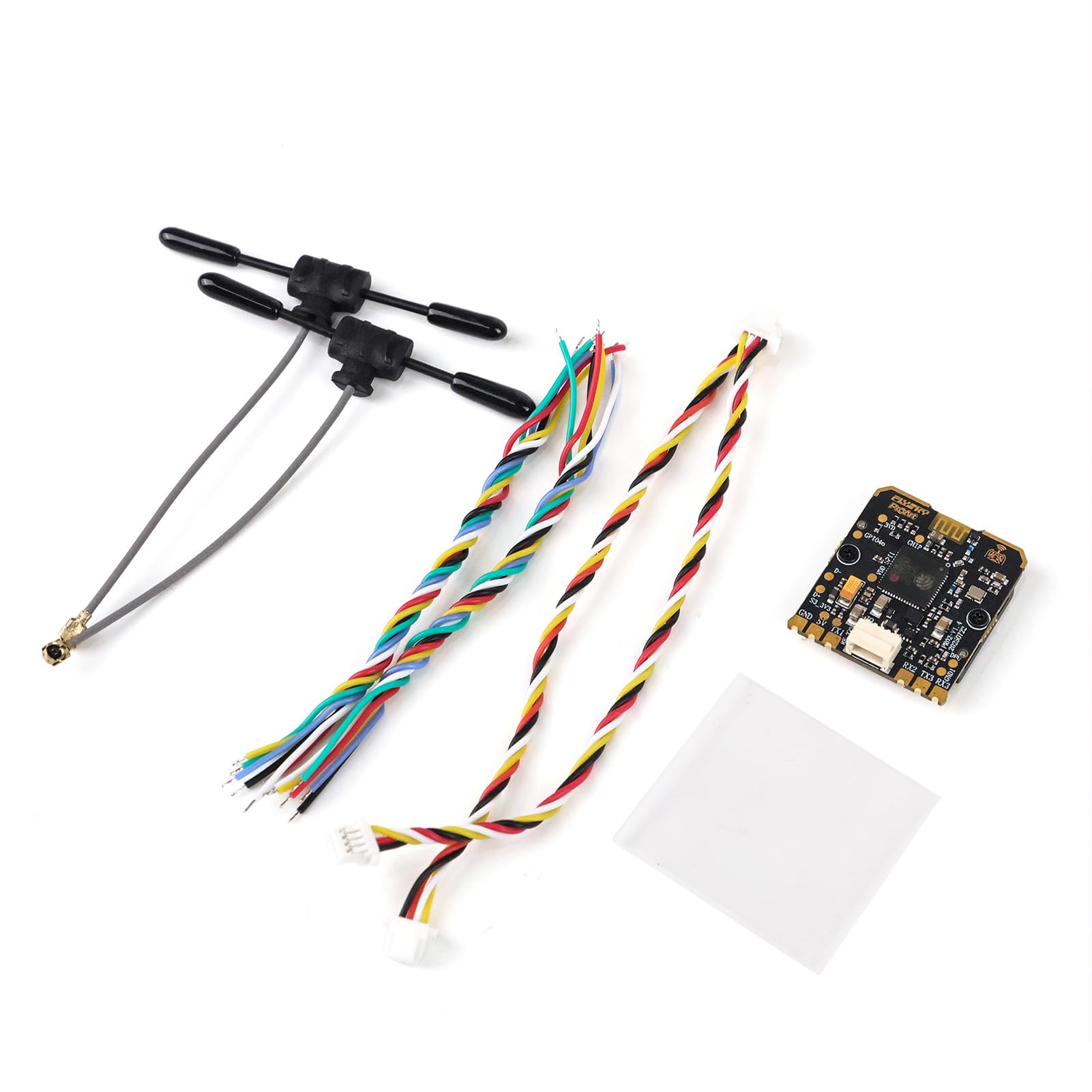 Goolsky 16-kanałowy mini odbiornik 2,4 GHz, protokół ExpressLRS z antenami Dual-T, tryb True Diversity Mode CRSF SBUS do helikoptera sztywnego skrzydła, samochodu, łodzi, samolotu RC