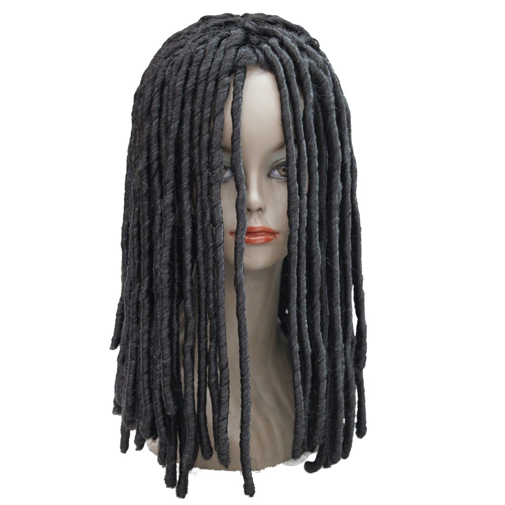 Lydell Twist Hair Crotchet Braids Wigs Synthetic Dreadlocks Braids Hair Wig (Natural black)