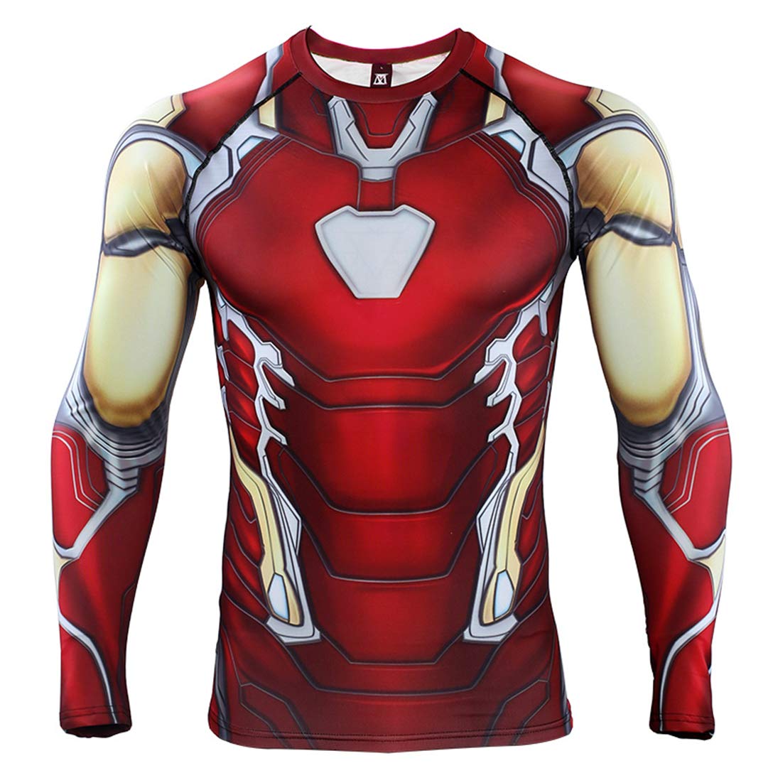 3D Super Hero Close-Fitting Quick-Drying Elastic Sport Cosplay T-Shirt