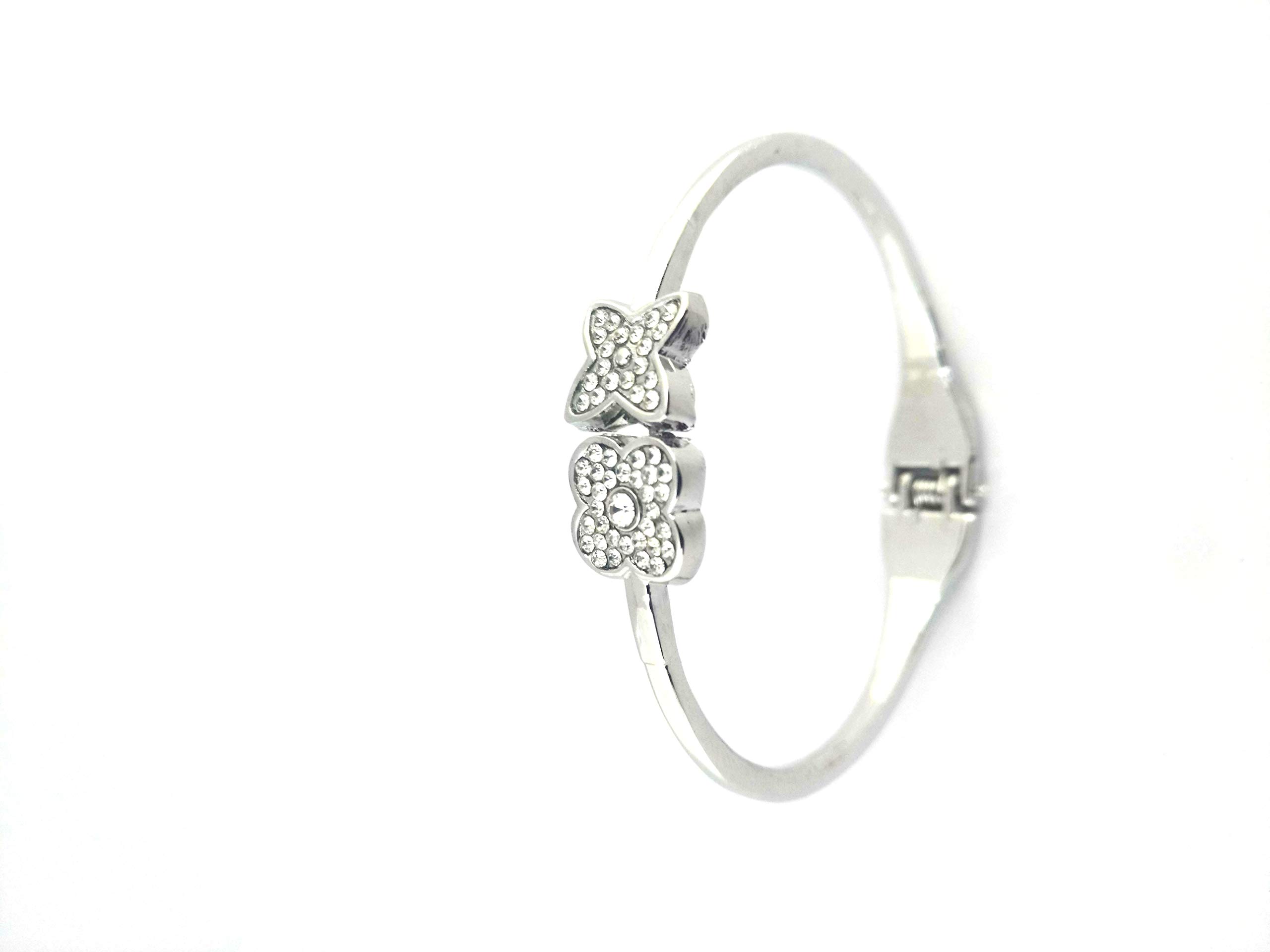 e-b-d-g Silver Bracelet For Girls & Women.