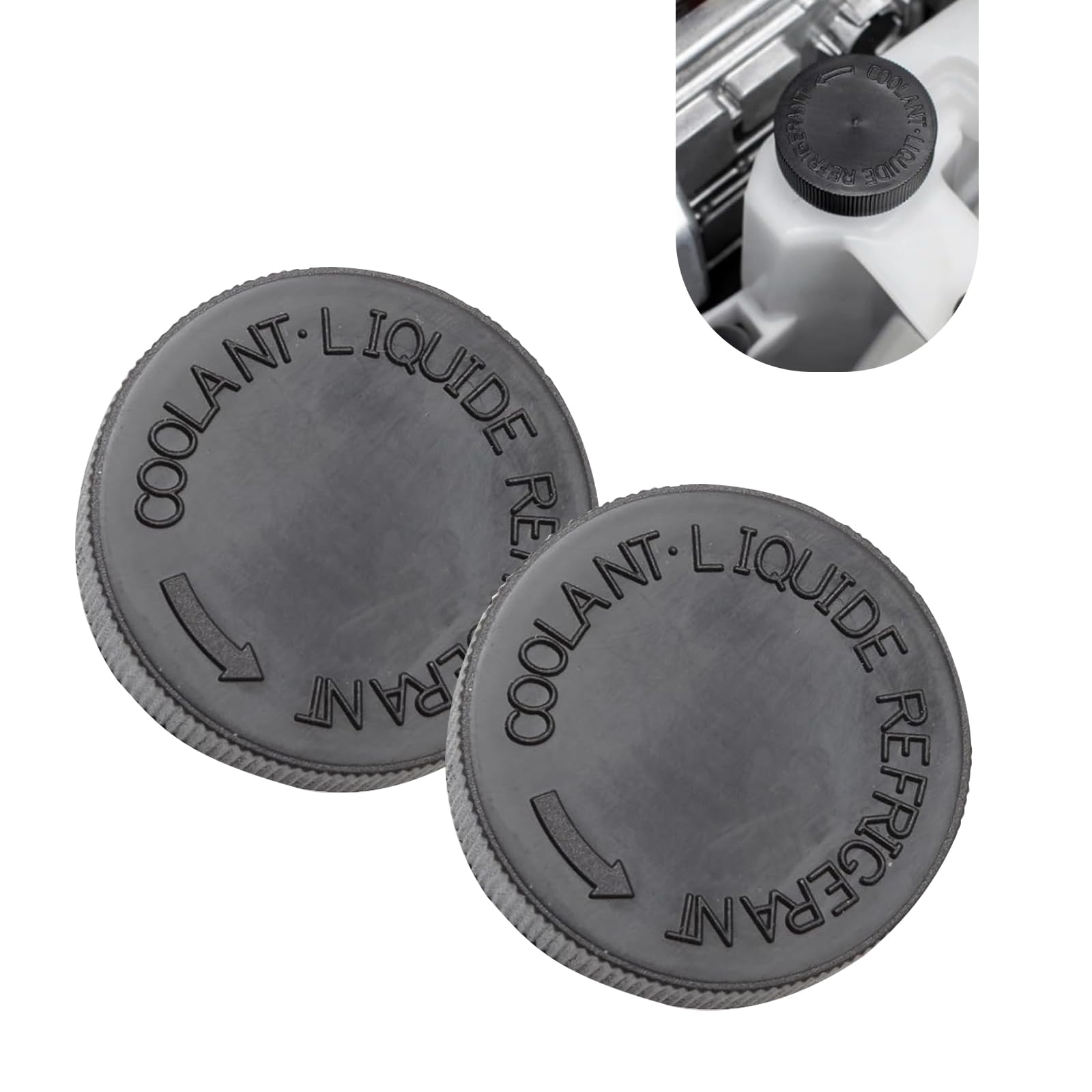 2 PCS Car Engine Radiator Coolant Water Reservoir Cap Sealed Leakproof Car Reservoir Protection Cover Vehicle Water Tank