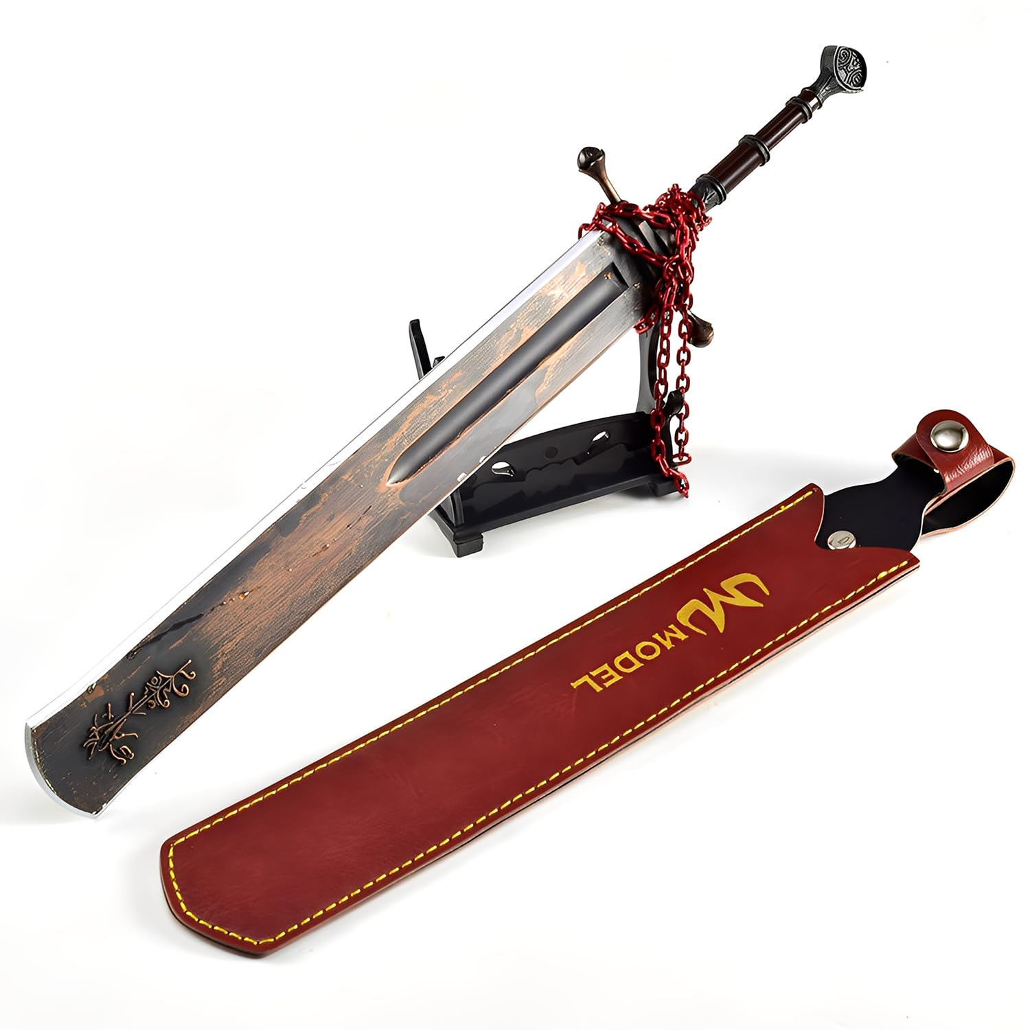Haobook One Color Marais Executioner's Sword Elden's Ring's Replica - 11.8" Full Metal Collectible Cosplay Prop Display Stand Gift For Gamers Soulslike Decor Gift