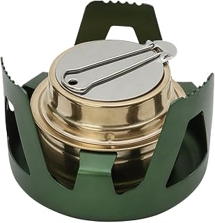 Horno de alcohol – Juego de cocina para camping, calefactor compacto para camping, senderismo, picnic