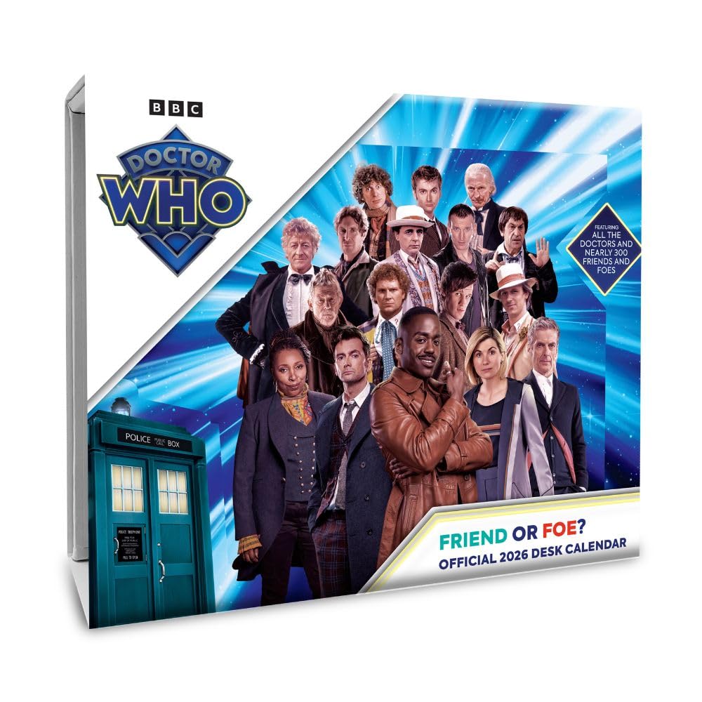 2026 CALENDAR DOCTOR WHO PAGE A DAY DESK BLOCK OFFICIAL PRODUCT