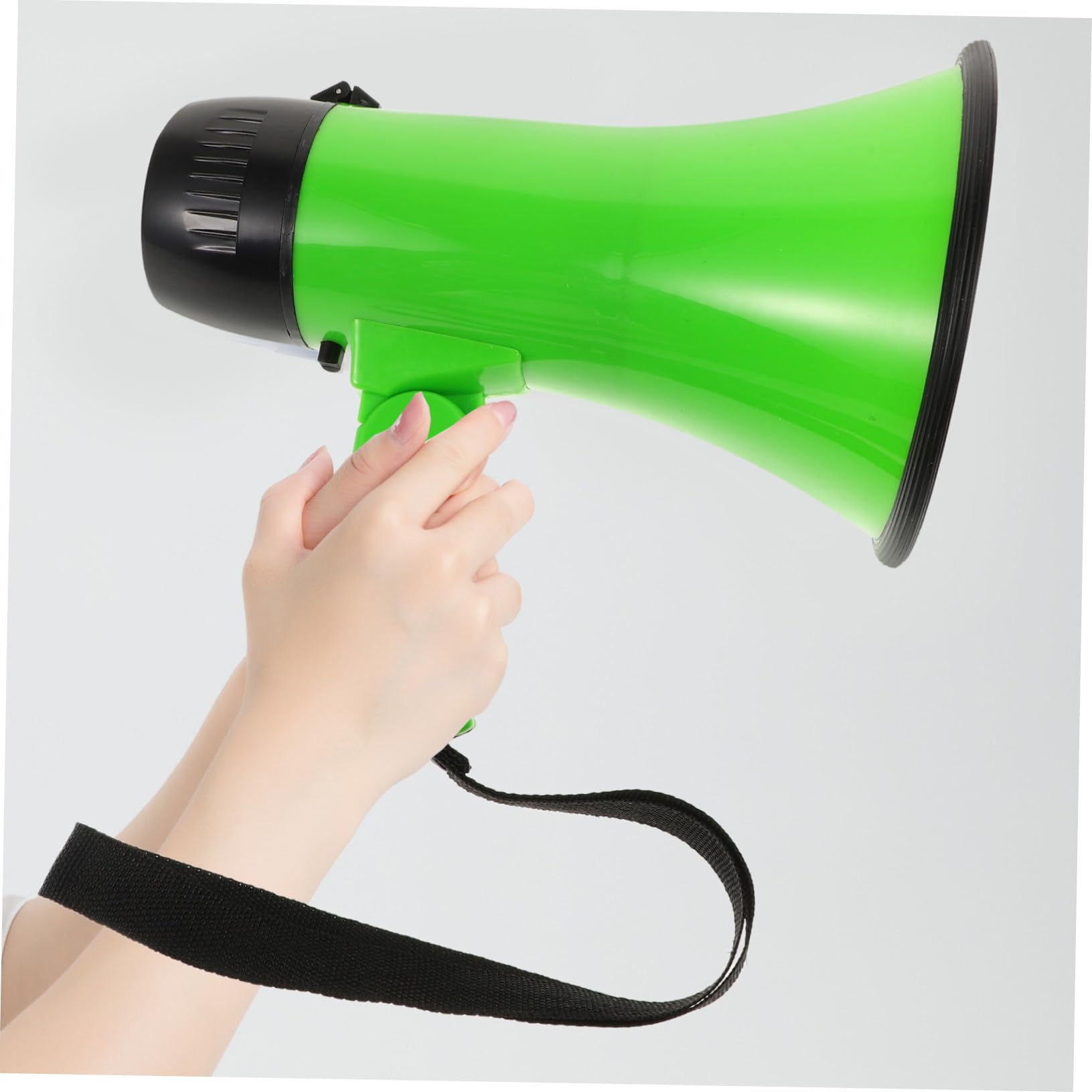Megáfono Portátil de Mano Verde de 25 W con Grabación de 240 Segundos, Ligero Asa, Adecuado para Seguridad y Mercados al Aire Libre