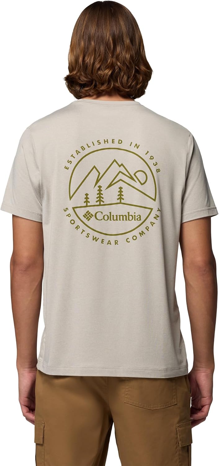 Columbia Mens Parsons Point Short Sleeve Back Graphic Tee