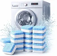 Kit 12 Pastilhas Efervescentes Limpa Máquina de Lavar Roupa — Higienização Profunda, Remove Odor, Gordura e Resíduos — Funciona em Todas as Marcas