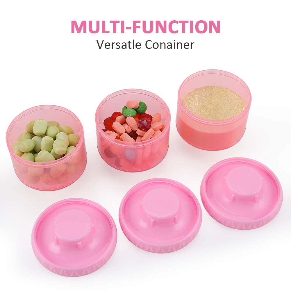 Accmor Formula Dispenser, Portable Milk Powder Container, Stackable Formula Dispenser, Baby Food Storage Container for Travel, BPA Free