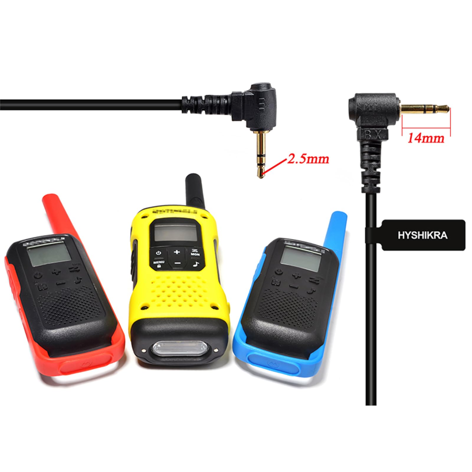 1-pinowy zestaw słuchawkowy z mikrofonem 2,5 mm PTT, kompatybilny z Motorola TLKR T60 T61 T62 T81 T80 T82 Extreme Hunter HYT TC-320 2-drożne słuchawki radiowe dla ochroniarza bezpieczeństwa
