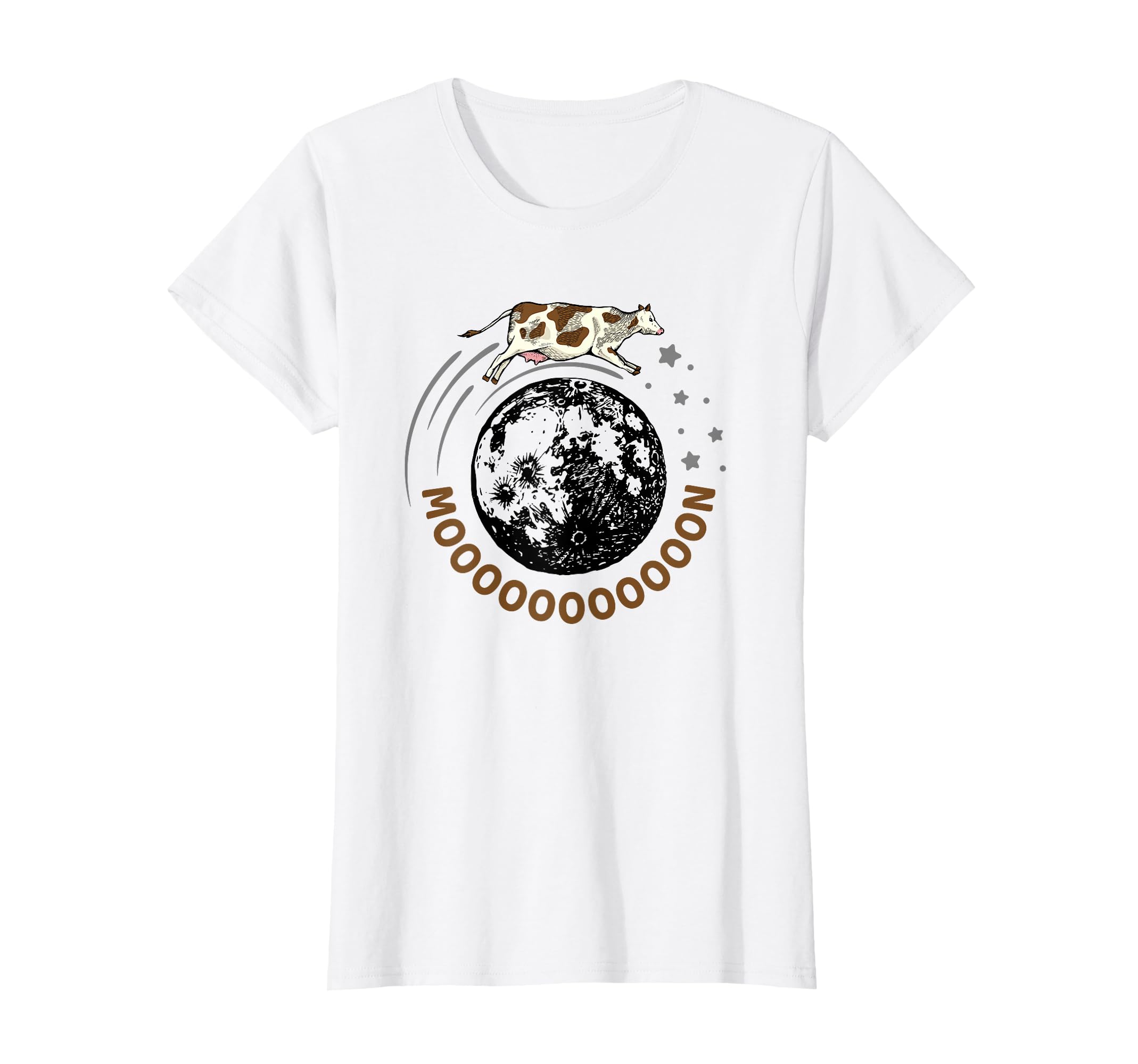 Cow Jumps Over Moon, Astronomy Moon Moo Pun T-Shirt