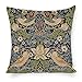 Qui556 - Federa per cuscino William Morris, motivo: ladro di fragole, idea regalo, 45 x 45 cm, motivo: gobelin