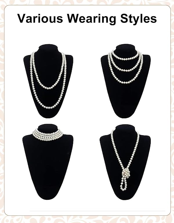 PLULON 6 Pcs 1920s Flapper Accessories for Women, Great Gatsby Flapper Accessories Fashion Roaring 20s Costume for Women by PLULON - Image 3