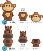 BORLTER CLAMP 16GB USB Pendrive 5 db Aranyos Állat Minta Ajándék Diákoknak - 16GB*5 Pattern-B 4