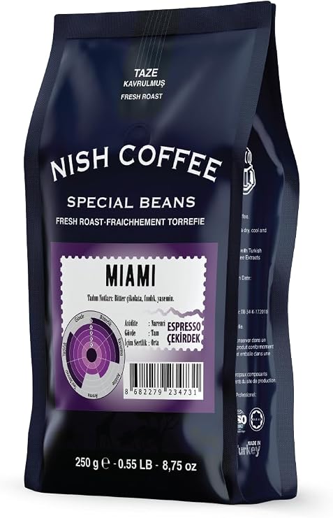 Nish Espresso Miami 2x250 Gr - Çekirdek