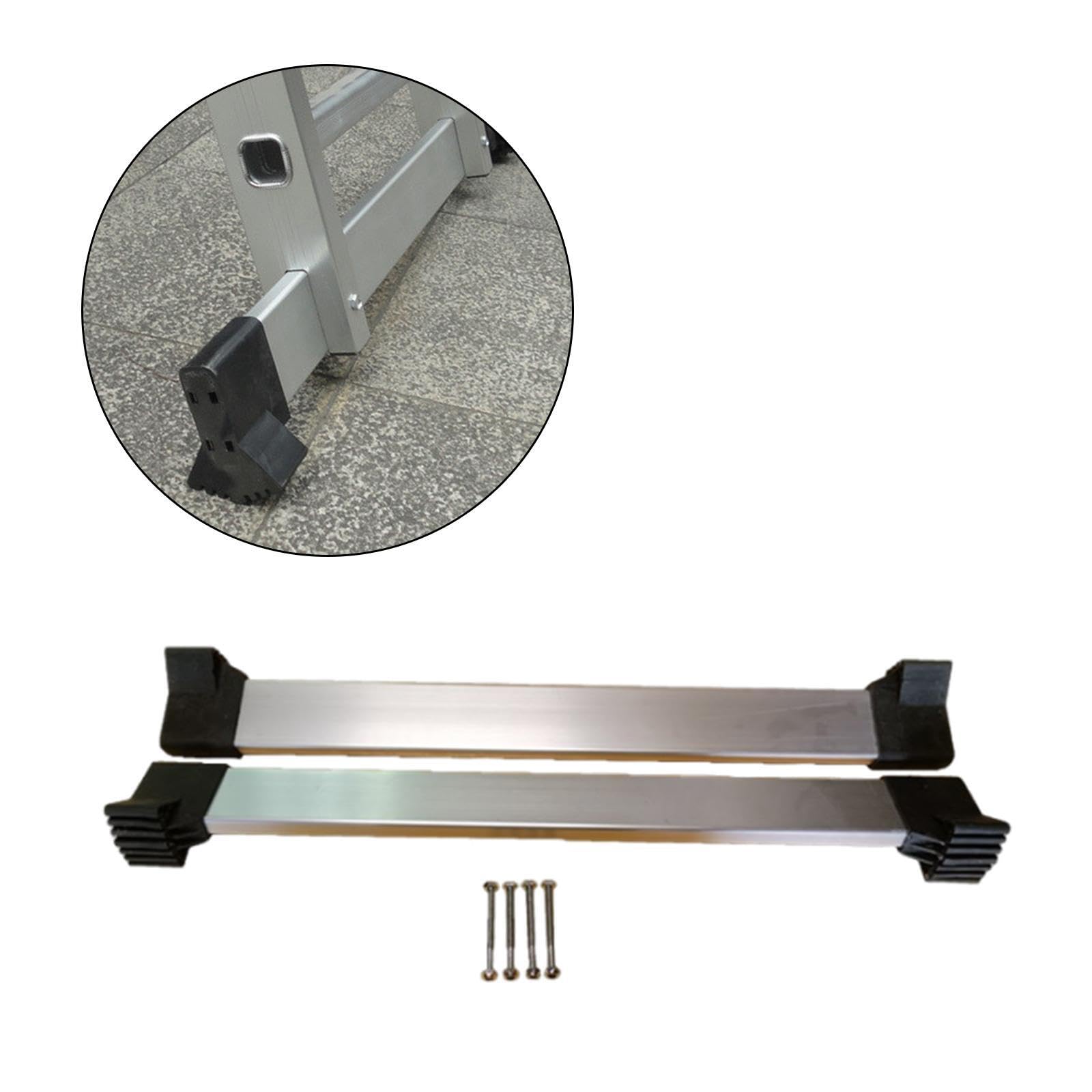 Barra Equili Universal para Escalera cóa aleación Aluminio Que Ofrece Estabilidad y Seguridad con Cubiertas para los pies Adecuada para el hogar Escalera cóa