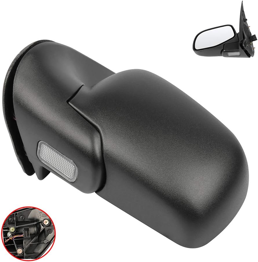 Driver Side View Mirror Fit 2002-2005 For Ford EXPLORER Door Mirror Power Operated Power Puddle Lamp Manual Folding Black FO1320211