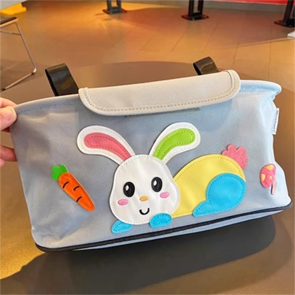 Borsa Portaoggetti per Passeggini Borsa portaoggetti for Carrozzina Borsa portaoggetti Multifunzionale di Grande capacità (Color : Color 3, Size : 14x32x17cm)