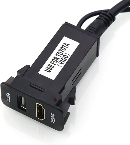 Miniatura 6 de Cable de montaje de enchufe HDMI+entrada de audio USB Uso para Toyota (tipo B)