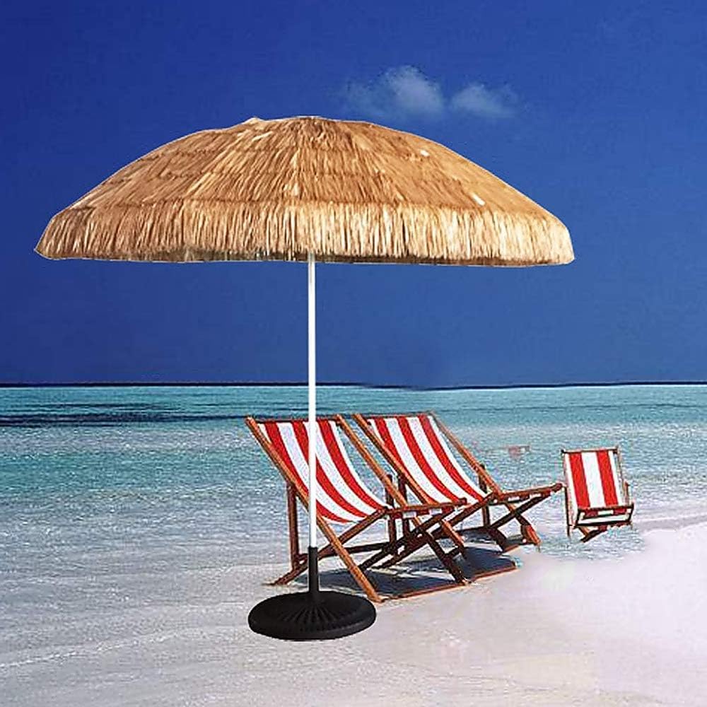 Round Parasol Garden Patio Umbrella |Outdoor for Beach/Balcony/Terrace/Deck/Camping |High 240cm| - without Base good