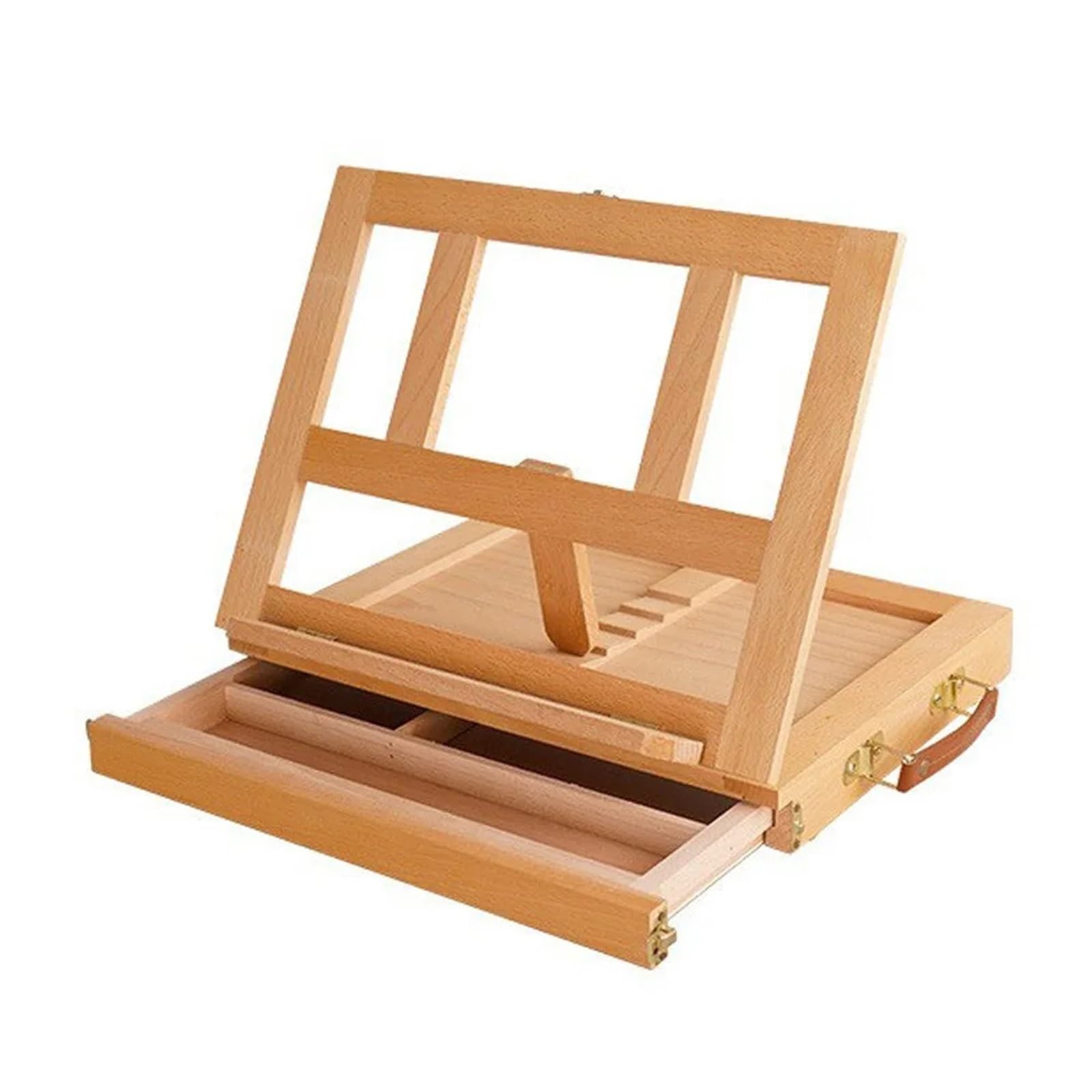tragbare Malbox Holz Tragbare Tisch Staffelei Einstellbare Multifunktions Kunst Malerei Box Professionelle Klapp for Künstler