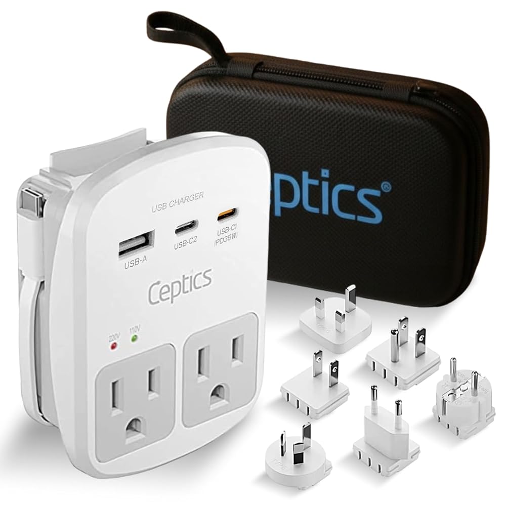 Ceptics 35W Universal Travel Adapter Kit