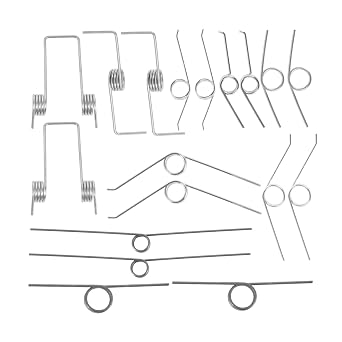 18pcs Garbage Can Spring Replacement Torsional Springs for Small Trash Can Lid Easy Installation Compatible with Various Sizes