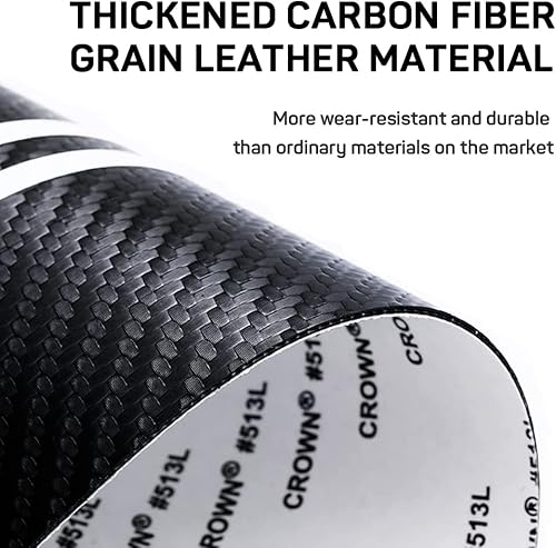 Miniatura 2 de BLUEGALA 4 protectores de arañazos para umbral de puerta para Cadillac ATS CTS EXT SRX XTS XLR CT4 CT5 CT6 XT4 XT5 XT6, adhesivo de fibra de carbono