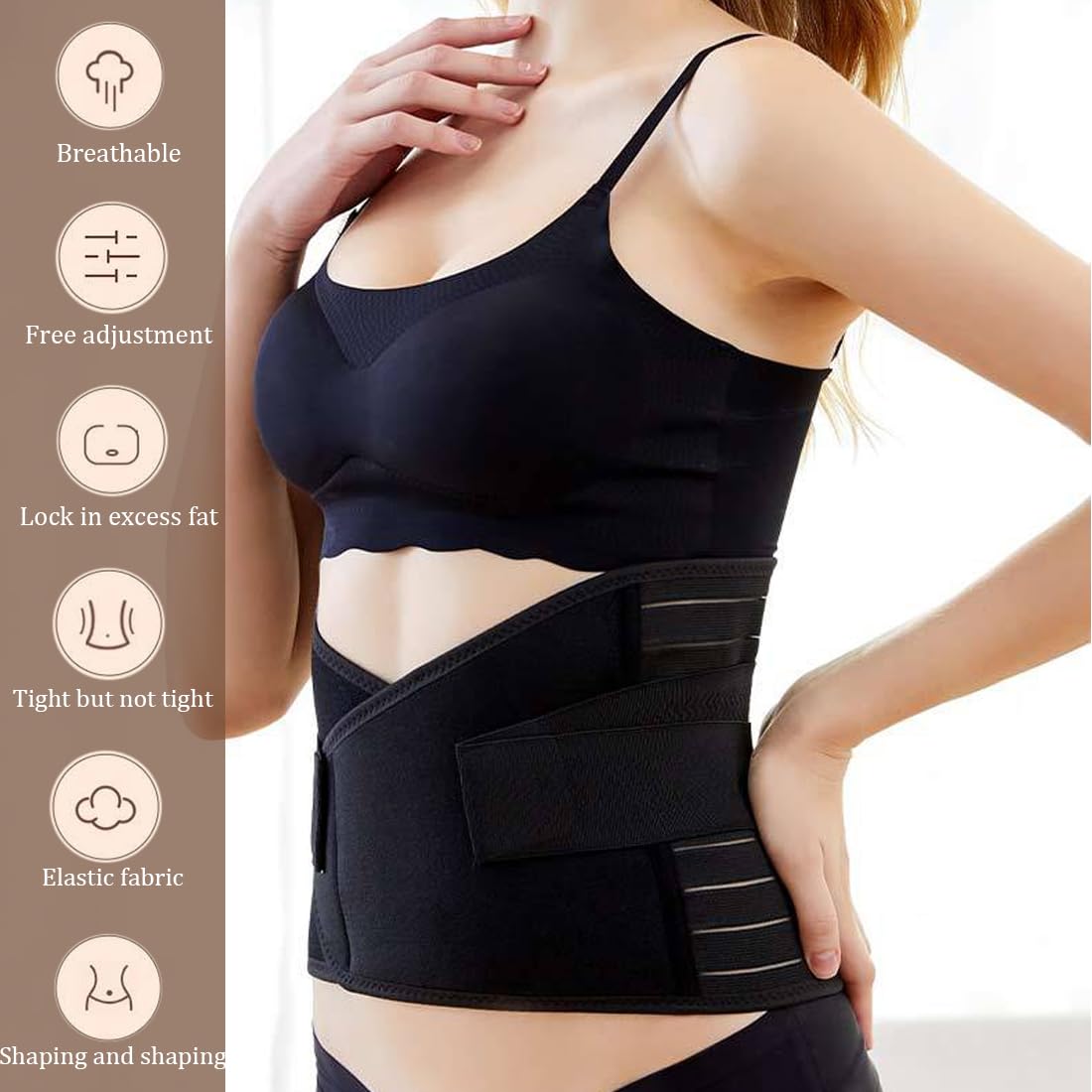 Pancera Contenitiva Donna Fascia Post Parto 3 In 1 Per Addome - Post Maternità O Chirurgica, Modellante, Taglia Plus Fascia Post Chirurgica Per Addome