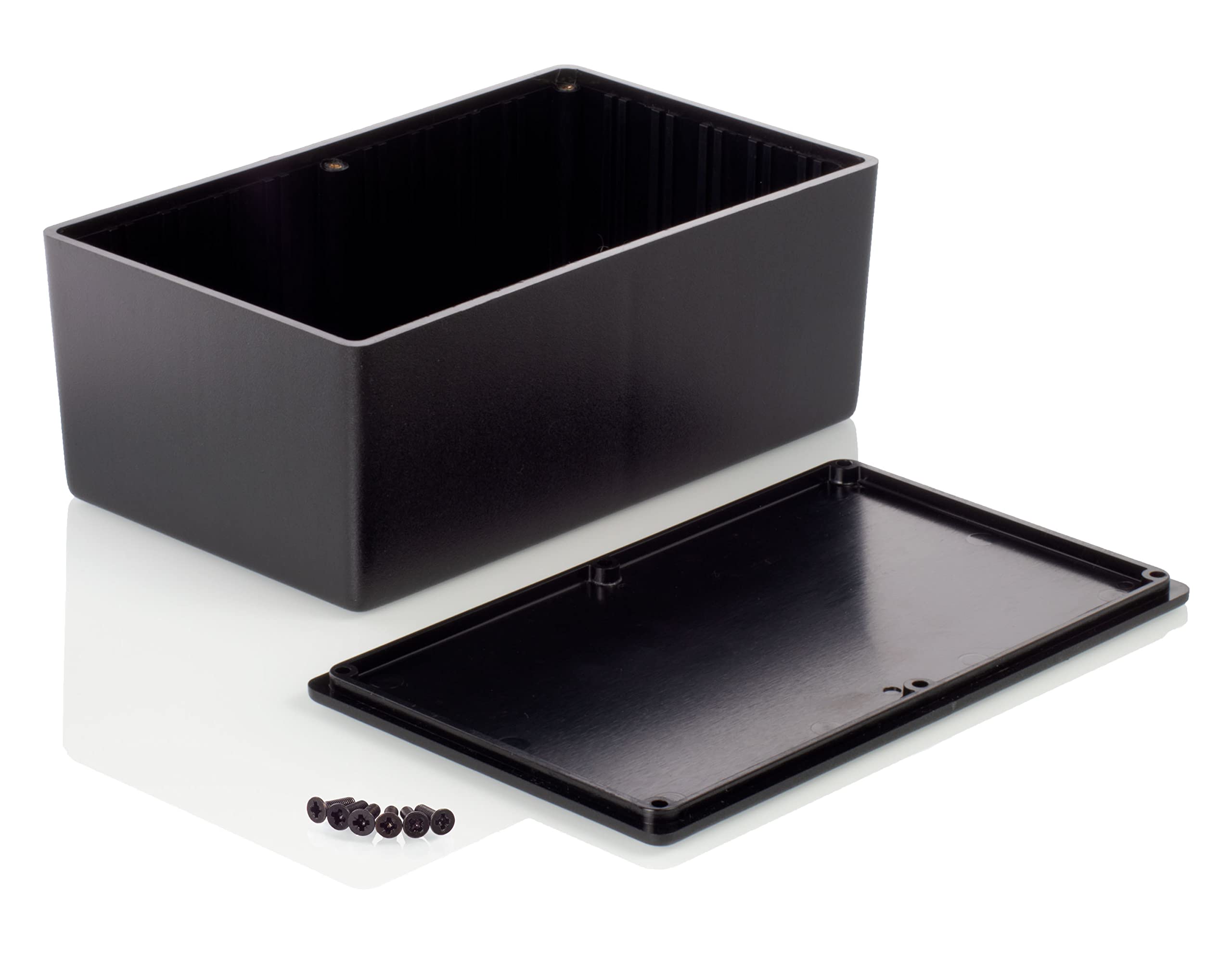 ABS Elektronik-Projektgehäuse Aus Kunststoff, 216x130x85 Mm – Robuste Schwarze Aufbewahrungsbox