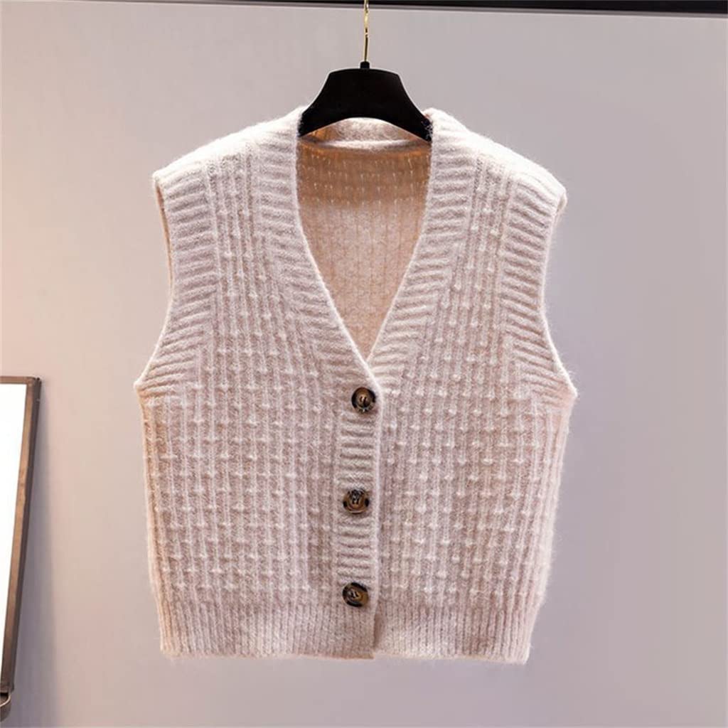 ベージュ ノースリーブベスト 2ポケット Amazon.co.jp: N/A Vネック ニットベスト ベージュ レディース