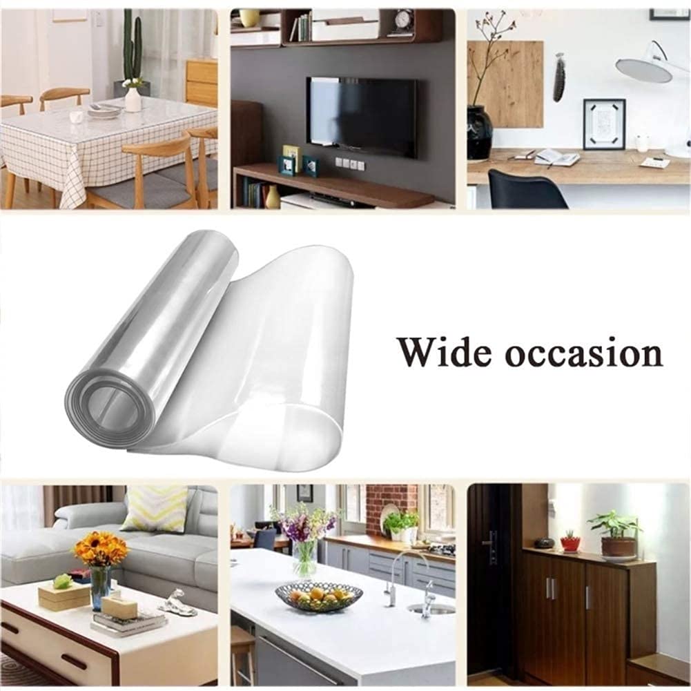 Transparente Kunststoff-Stuhlmatte verhindert Rutschen, Teppich, 1,5/2,0 mm dick, transparente PVC-Tischplatte, Schutzhülle für Familie, Büro, Holzboden (2 mm, 80 x 140 cm)
