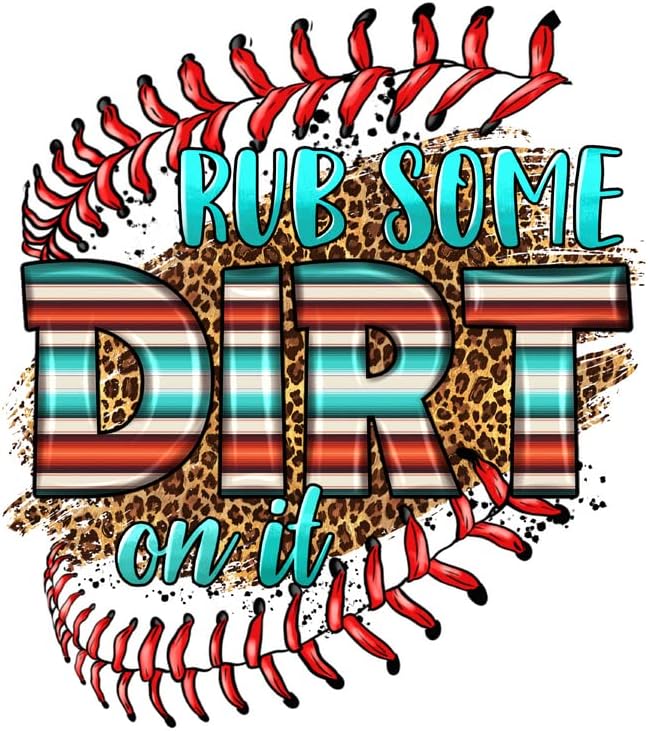 Rub Some Dirt On It | Baseball | Great Gift Idea|Single |5 Inch Magnet | Made in The USA | Car Auto Tool Box RefrigeratorMagnet | MAG11736 image 2