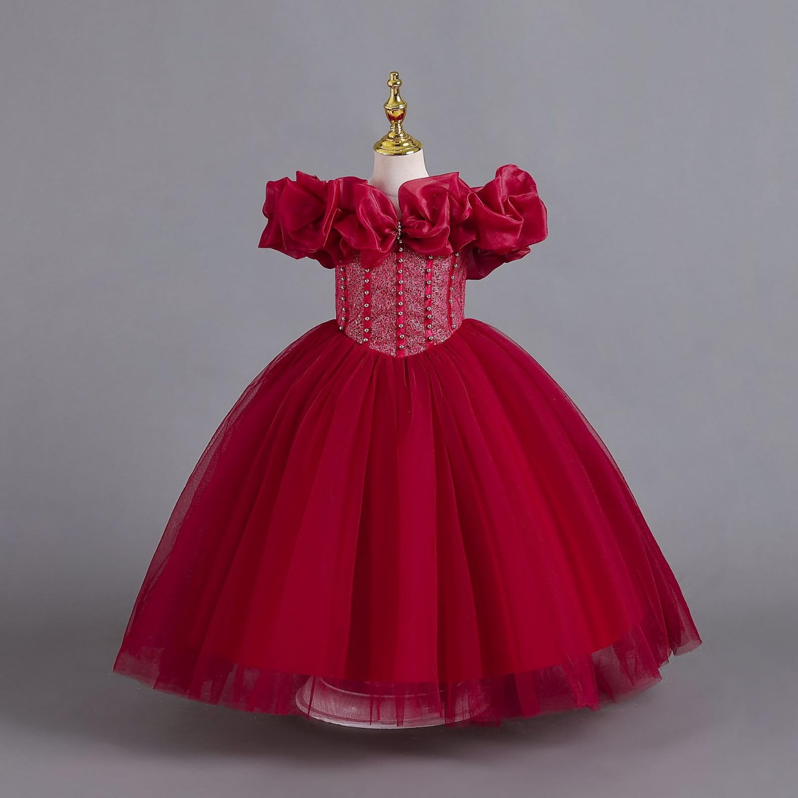 2026 One Shoulder Vestido Infantil Tirantes Princesa Vestido Niña Flor Niña Festival Vestido Fiesta Regalo Niña