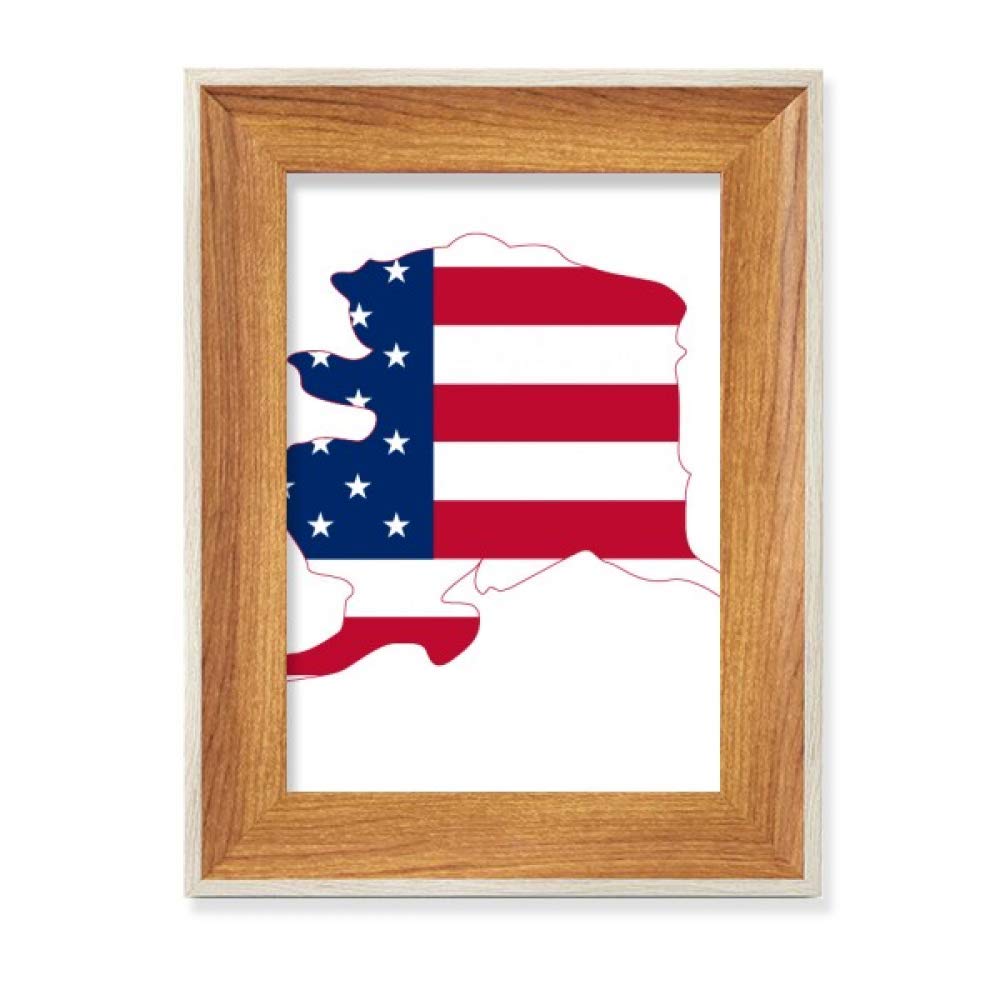 Cadre photo bois drapeau USA pour remplacer vos cadres ordinaires par un style unique