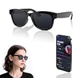 AI Camera Smart Glasses with ChatGPT | 800W HD Camera, 1080P Video Recording, Real-Time Translation, Voice Assistant, Open-Ear Audio for Travel, Meetings & Vlogging