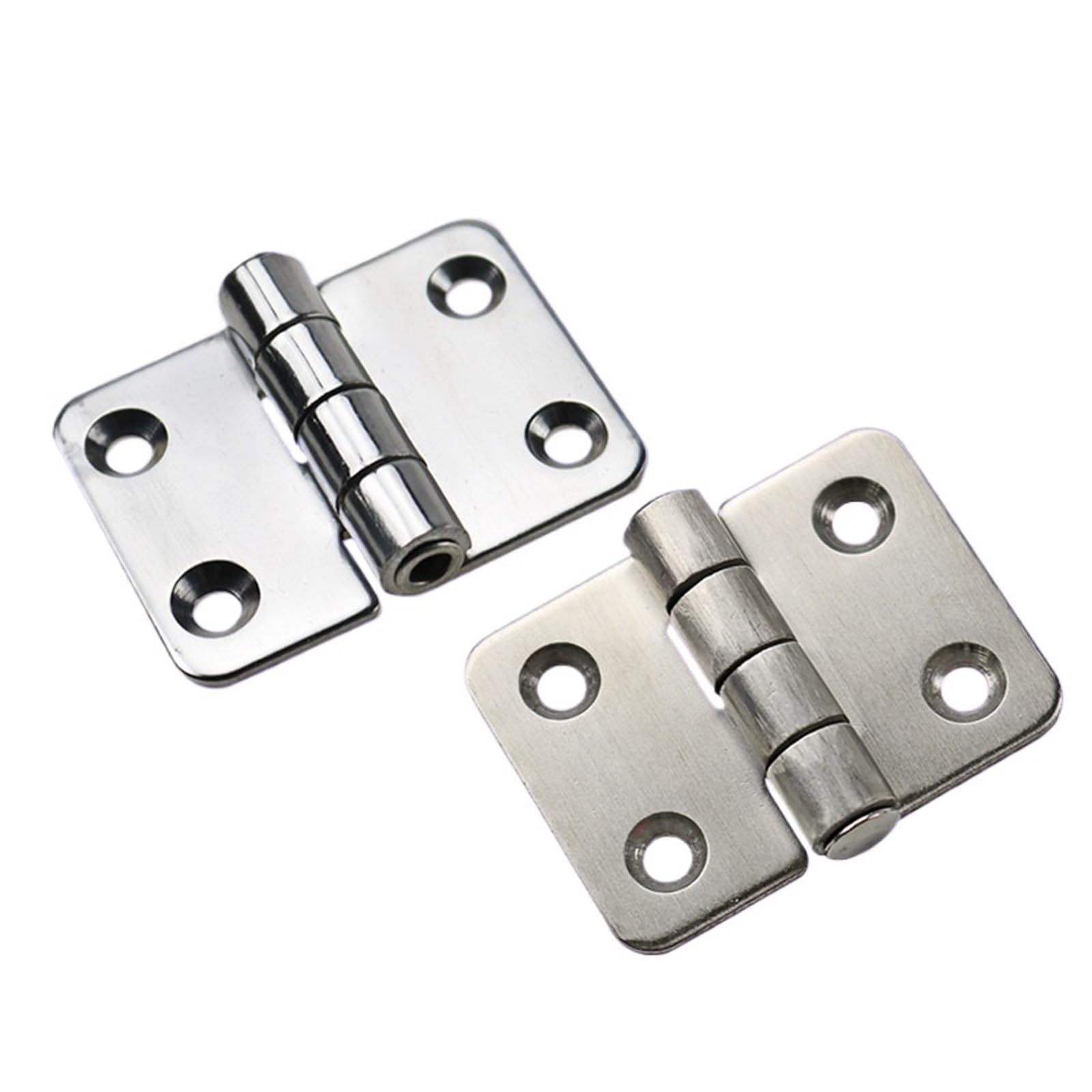 FQJYXWEWL Folding Hinge Made of 304 Stainless Steel is Suitable Industrial Equipment Cabinet Doors 1Pcs(XG02-006-1S-2)