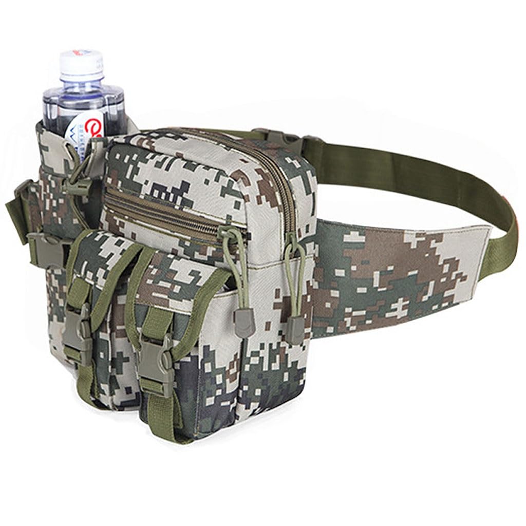 Riñonera táctica impermeable con sistema multiusos para camping y uso militar