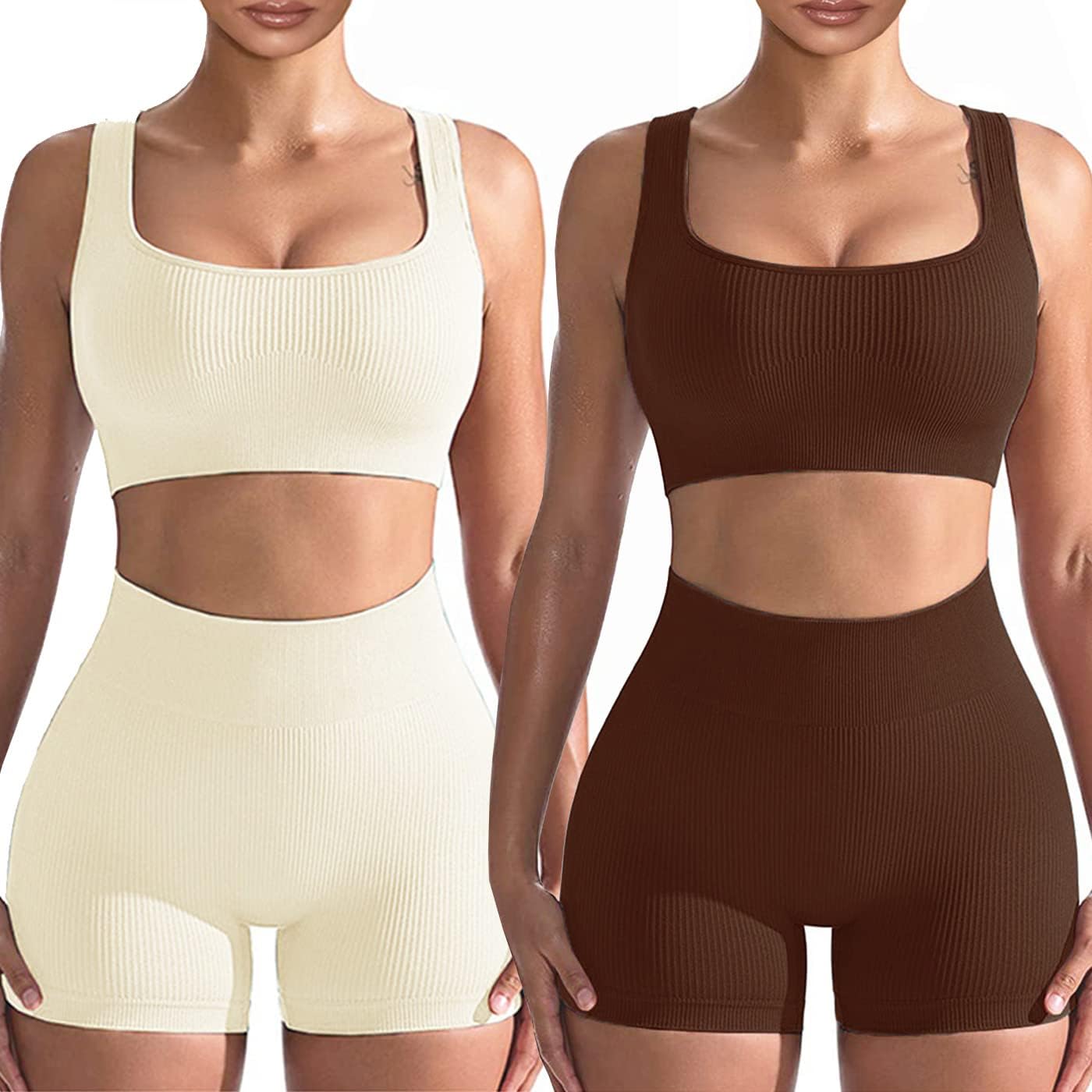 Workout Sets for Women 2 Piece, Cute YOGA Workout Set, Two Piece Workout Outfits